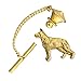 Creative Pewter Designs German Shepherd Dog 22k Gold Plated Tie Tack, Tie Pin, Jewelry, DG384TT