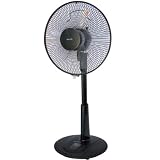 TEKNOS リビングリモコン扇風機 30cm (黒) KI-201R