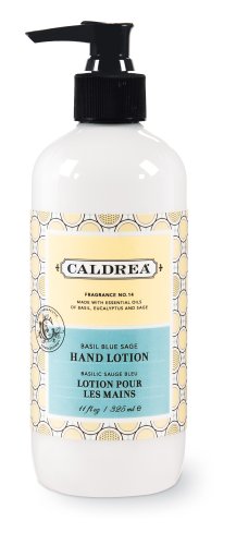 Caldrea Hand Lotion, Basil Blue Sage, 11-Ounce Bottles (Pack of 6) by Caldrea