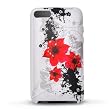 WHITE WITH RED LILY FLOWER SNAP ON HARD SKIN BACK COVER CASE FOR APPLE IPOD TOUCH ITOUCH 2ND GEN 3RD GEN + PREMIUM LCD SCREEN GUARD SLIM FIT