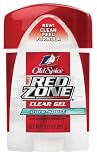 Old Spice Deodorant Red Zone Clear Gel, Pure Sport, 3-Ounce Boxes (Pack of 6)