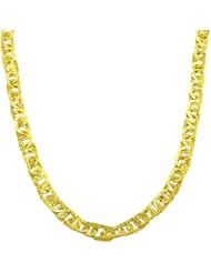 10 Karat Yellow Gold Hammered Oval Link Contempo Necklace (18 Inch)