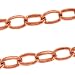 Solid Copper Oval Rolo Chain 4mm Wide Bulk By The Foot