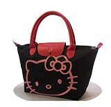 Hello Kitty Medium Black Shopping Handbag Tote