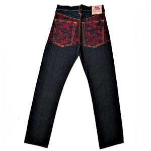 RMC Martin Ksohoh Full back Red Tsunami Wave denim jeans REDM1774.