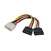 Syba SY-CAB40007 Molex 4 Pin to 2x 15 Pin SATA Power Cable (5.5 Inches)
