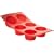 De Buyer - 1902.01 - Moul'Flex Rouge - Plaque de 6 Muffins