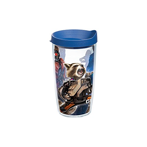 Tervis Marvel Guardians of The Galaxy Wrap Tumbler with Blue Lid, 16-Ounce