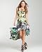 Hi-Lo Corset Top Maxi Dress - GREEN COMBO (S)