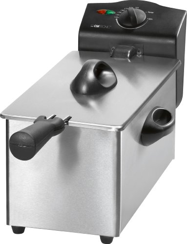 Clatronic FR 3254 Kaltzone-Fritteuse 3 Liter 2000 Watt, inox