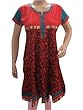 Designer Kurta Tunic Anarkali Red Floral Kurti Dress Medium
