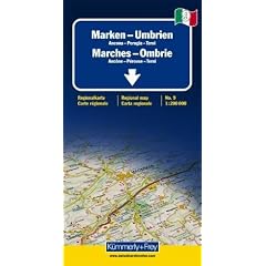 Italien 09. Marken - Umbrien de Agostini 1 : 200 000. Stra�enkarte: Ancona - Perugia - Terni. Sehensw�rdigkeiten, Stadtpl�ne, Transitpl�ne, Ortsindex