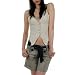 Converse by John Varvatos - Women's Button Front Crochet Cami (Neutral)
