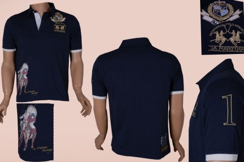 Original LA Martina Haritage Polo Shirt 2008 Aktuelle Kollektion