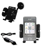 Pharos PGS Phone 600 Flexible Auto Windshield Holder with Car Charger - Uses Gomadic TipExchange