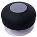 {Shower Bluetooth Speaker} Water-Resistant Wireless Speaker w/ Suction Cup Mount For Smartphone Smart Phone Samsung Galaxy S6, S5, S4, iPhone 6 Plus, 5S, 5C, 5, 4S, Google, Android, HTC, Motorola, LG, Nokia, Blackberry, Sony Phones & Tablet (BLACK)