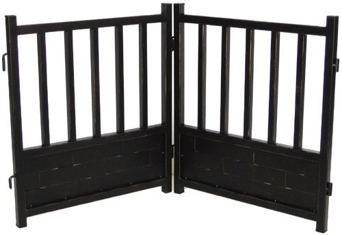 Royal Weave Dog Gate Freestanding Black