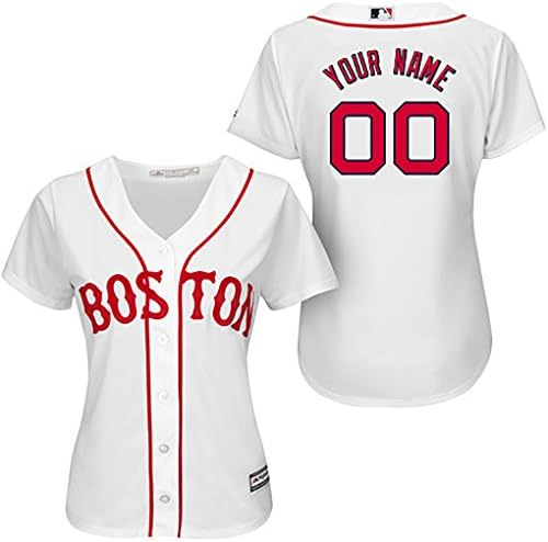 Boston Red Sox 2015 Costomized Alternate Women White Jersey David Ortiz #34 Size M