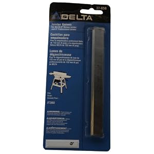 Click here to buy DELTA 37-658 Set of 3 Knives for 37-190 and 37-195 Jointers by Delta.