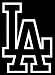 LA Dodgers Outline Sticker (Decal) - 6
