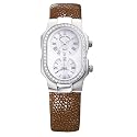 Philip Stein Teslar Womens Diamond Brown Galuchat Strap Watch 1D-F-CMOP-GBR