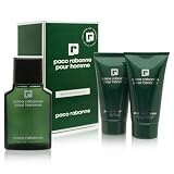 Paco Rabanne by Paco Rabanne for Men 3 Piece Set Includes: 1.7 oz Eau de Toilette Spray + 1.7 oz Shower Gel + 1.7 oz Smoothing After Shave Balm - B001688SZO