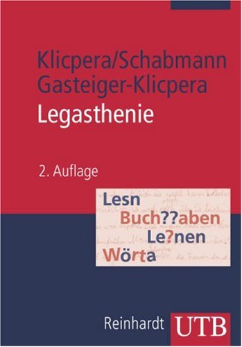 Legasthenie: Modelle, Diagnose, Therapie und Förderung (Uni-Taschenbücher M): Modelle, Diagnose, Therapie und Förderung