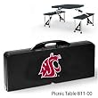 Washington State Cougars NCAA Picnic Table (Black)