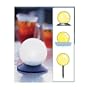 Solar Color Changing Gazing Ball Size: 12" H x 8" W x 8"D