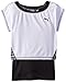 PUMA Big Girls' Printed Twofer Tee