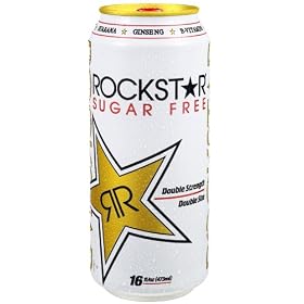 Diet Rockstar Energy Drink-Double Strength Energy Drink 16oz, 24 Pack