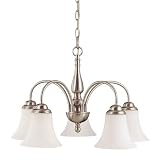 Review Nuvo Lighting  / Nuvo Lighting Dupont Brushed Nickel Five-Downlight Chandelier