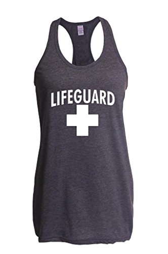 Xekia Lifeguard in White Couples Women's The Jersey Racerback Tank