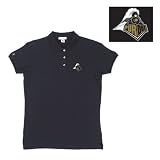 Purdue Boilermakers NCAA Classic Pique Polo Shirt for Women (Black)