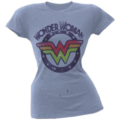  Wonder Woman - Logo Splatter Juniors T-Shirt