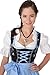 Dirndl Womens 3-Piece Midi Dirndl with Floral Embroidery