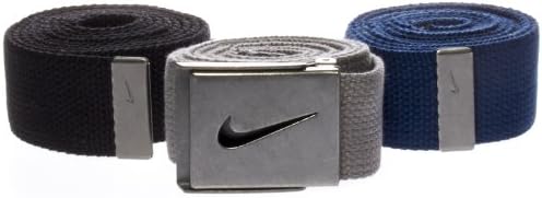 Nike One Size Fits All Web Belts : Variety Packs of 3