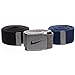 Nike Men's One Size Fits All Web Belts : Variety Packs of 3