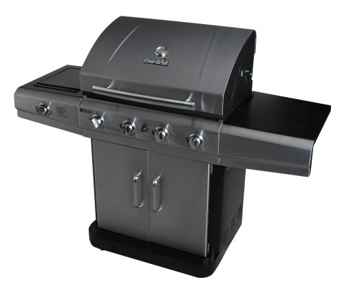 Char Broil Magnum 500 Four-Burner Gas Grill, with Sideburner