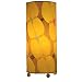Butterfly Fossilized Leaf Lamp (Yellow)