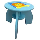 Lohasrus Kids Stool HC-15043-A, Non-toxic Dual Painted MDF, Variable colors for your choice, for ages 2 to 8, Free Drawing Book