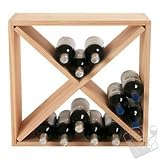 24 Bottle Compact Cellar Cube Wine Rack -Natural