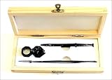 3 PCS Diamond Inspection Kit Loupe Pickup Tool Tweezers