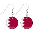 Qatar Flag Earrings