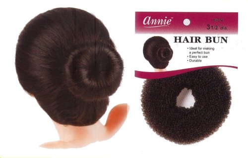 Buy hair bun donut foundation hair bun rat wave chgnon 3 1/2″ diameter black color