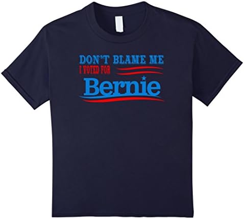 Kids Don't Blame Me I Voted For Bernie T-Shirt 12 Navy