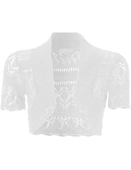 Apparel: FashionMark Girls Kids Crochet Knitted Bolero Shrug Top