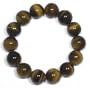 14mm Tiger-Eye Beaded Stretch Bracelet, 7"