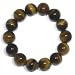 14mm Tiger-Eye Beaded Stretch Bracelet, 7"