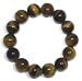 Jewelry : 14mm Tiger's Eye Beaded Stretch Bracelet, 7"